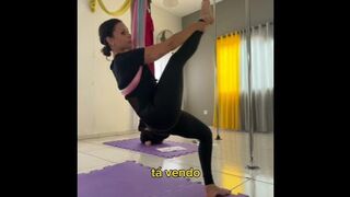 Yoga Aéreo - Postura da Pinça no Ar