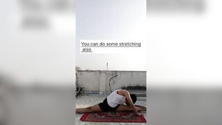 Learn some stretching before full split.????????