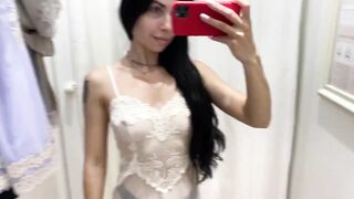 See Through Try On Haul Transparent Lingerie