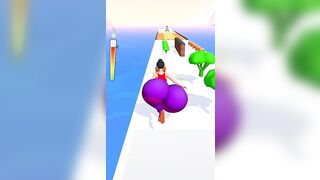 Twerk Race 3D Running #shorts #babyshorts #running #buger #chhmar_driver